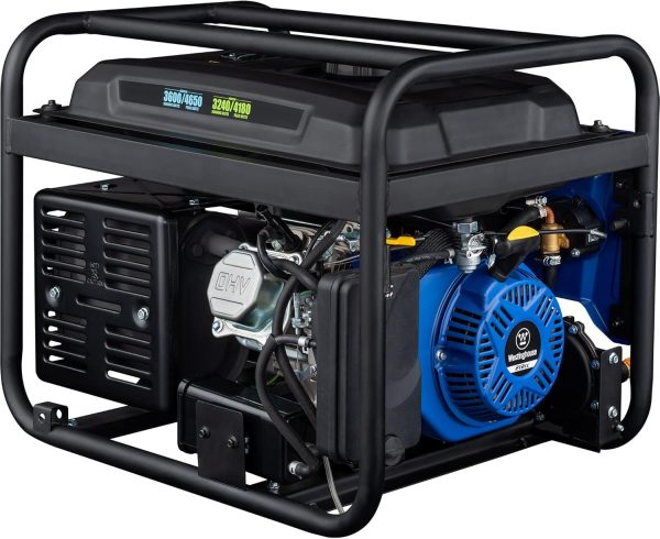 Westinghouse 4650 Peak Watt Dual Fuel Portable Generator, RV Ready 30A Outlet, Gas & Propane Powered